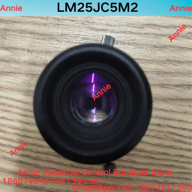 Second-hand test OK.  LM25JC5M2 fixed focus industrial lens with 25mm f and 165 million pixels