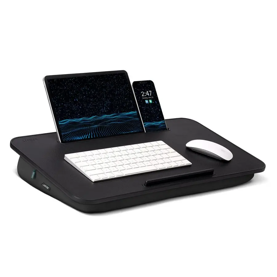 

Desk Portable Laptop Stand amp Stand, Fits Up to 17.3 in, Washable Cushion, Builtin Phone Holder amp Mouse Pad Gaming, Eating, W