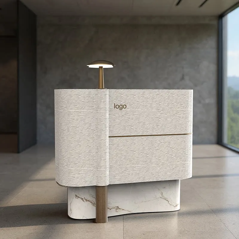 

Stainless steel cash register reception desk simple modern company front desk office desks and workstations commercial furniture