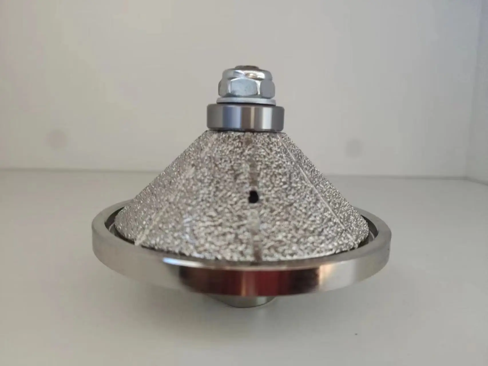 Rebolo de perfil de diamante soldado a vácuo tipo O para arenito/limacário, rebolo de fresa de perfil manual de diamante