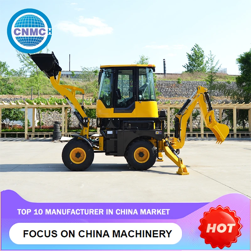 Road and Constructio Wheel Loaders High-performance 4x4 Backhoe Loader Excavator Busy Two-End Operation Customizable Garden