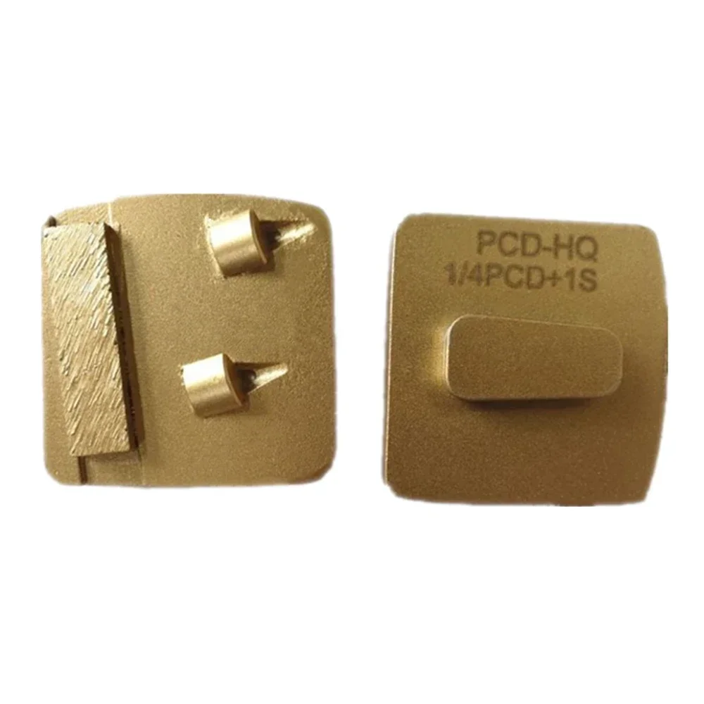 Redi Lock Diamond Metal Grinding Tools Husqvarna PCD Grinding Pads with Two Quarter One Bar PCD Epoxy Glue Coating Removal 12PCS
