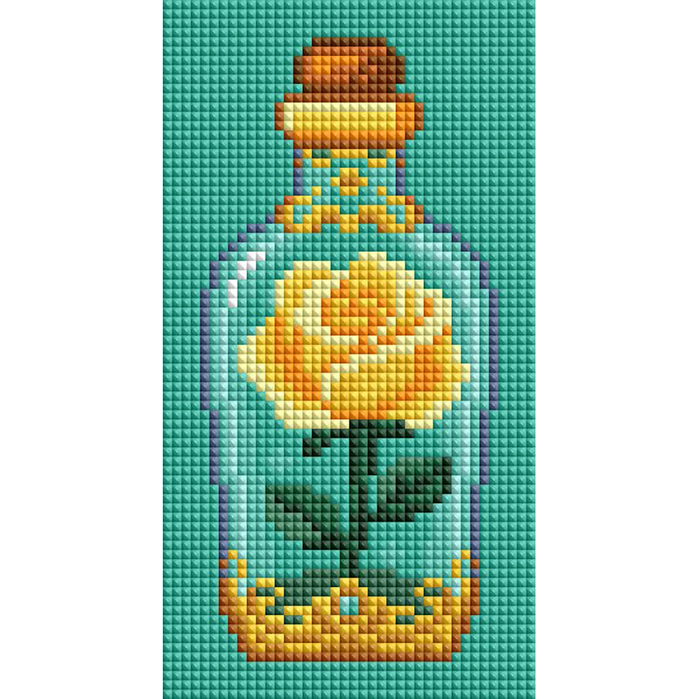 Minigem™ Yellow Rose Drift Bottle 4
