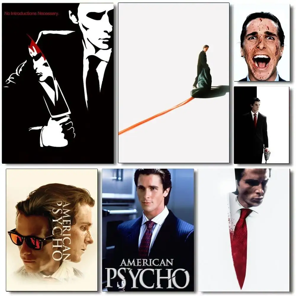 

P-Patrick B-Bateman Poster Print Canvas Painting Wall Art Picture Living Room Home Bedrooom Bar Restaurant Decor