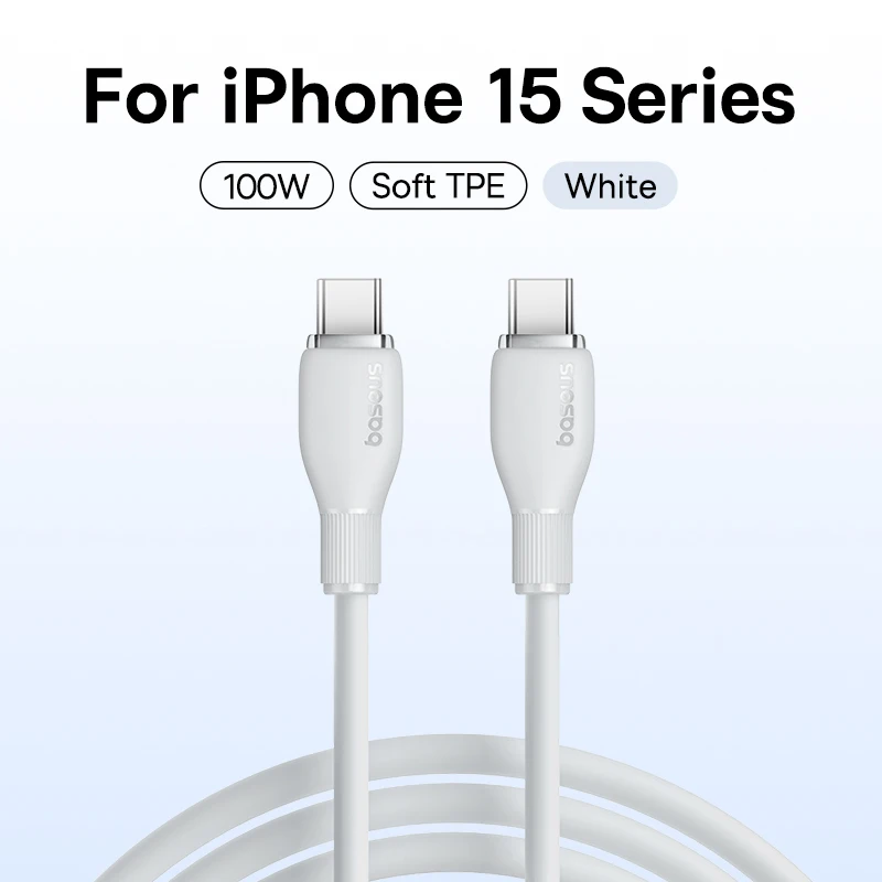 Baseus PD 100 W USB C zu USB Typ C Kabel für MacBook Schnellladung Ladegerät Kabel für iPhone 16 15 Typ-C Kabel für Xiaomi 6