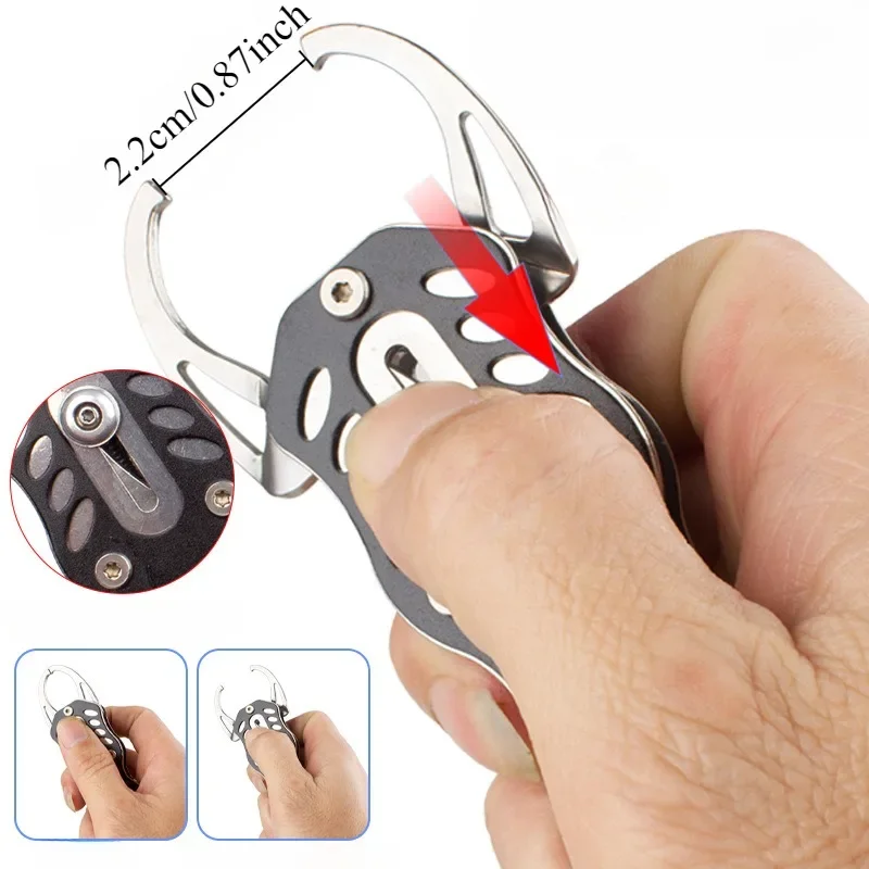 Mini Fish Controller Stainless Steel Fish Control Device Fish Gripper Fishing Pliers Grip Set Fishing Tackle Hook Fishing Tools