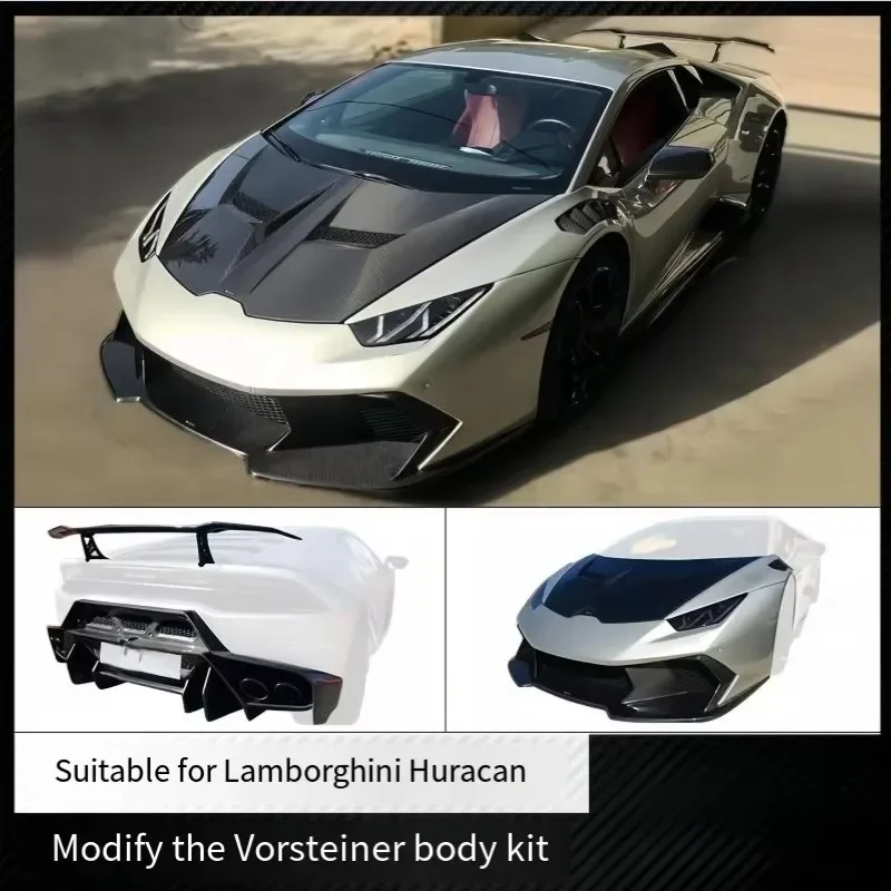 Suitable for Huracan Upgraded Vorsteiner Model with Carbon Fiber and Resin Fiber Material Surround Body Kit