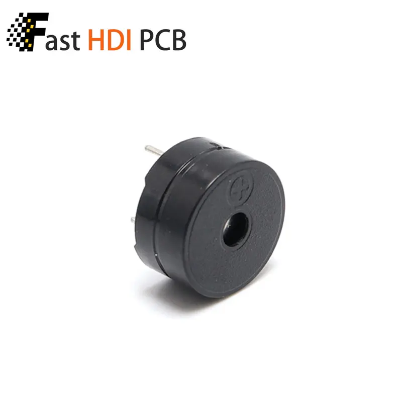 [分割型] HC-12065 パッシブ磁気ブザー 12x6.5mm-16Ω/42Ω交流、連続音出力、超薄型設計、外部ドライバ回路必須