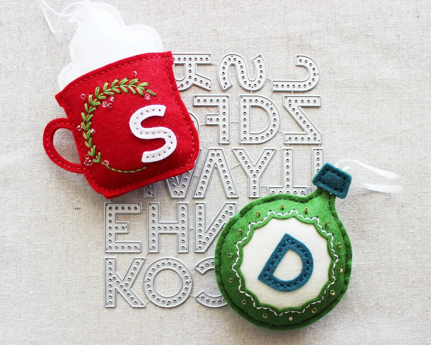 Globe Geschulpte Sparren Sneeuwkrans Kous Kerst Metalen Stansmessen Siliconen Stempels Plakboek Sjabloon Fotoalbum DIY Papier