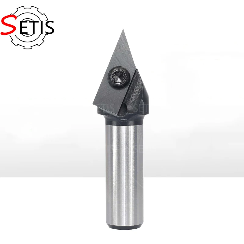 

Фреза SETIS однолезвийная V-образная 45 градусов для деревообрабатывающих и гравировальных станков - однолезвийный фрезерный инструмент