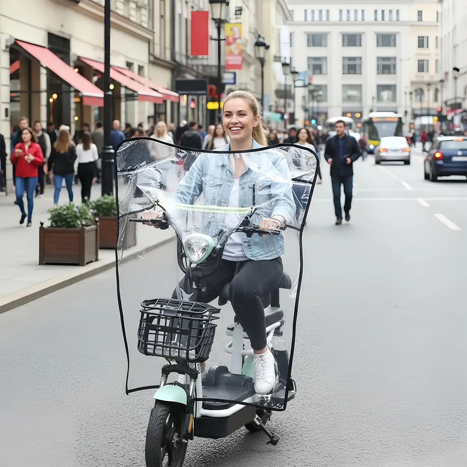 

Motorcycle Windshield Quick-Install Thick Windproof Wind Deflector For Motorbike For Men Women Family Friends Wife Husband Son