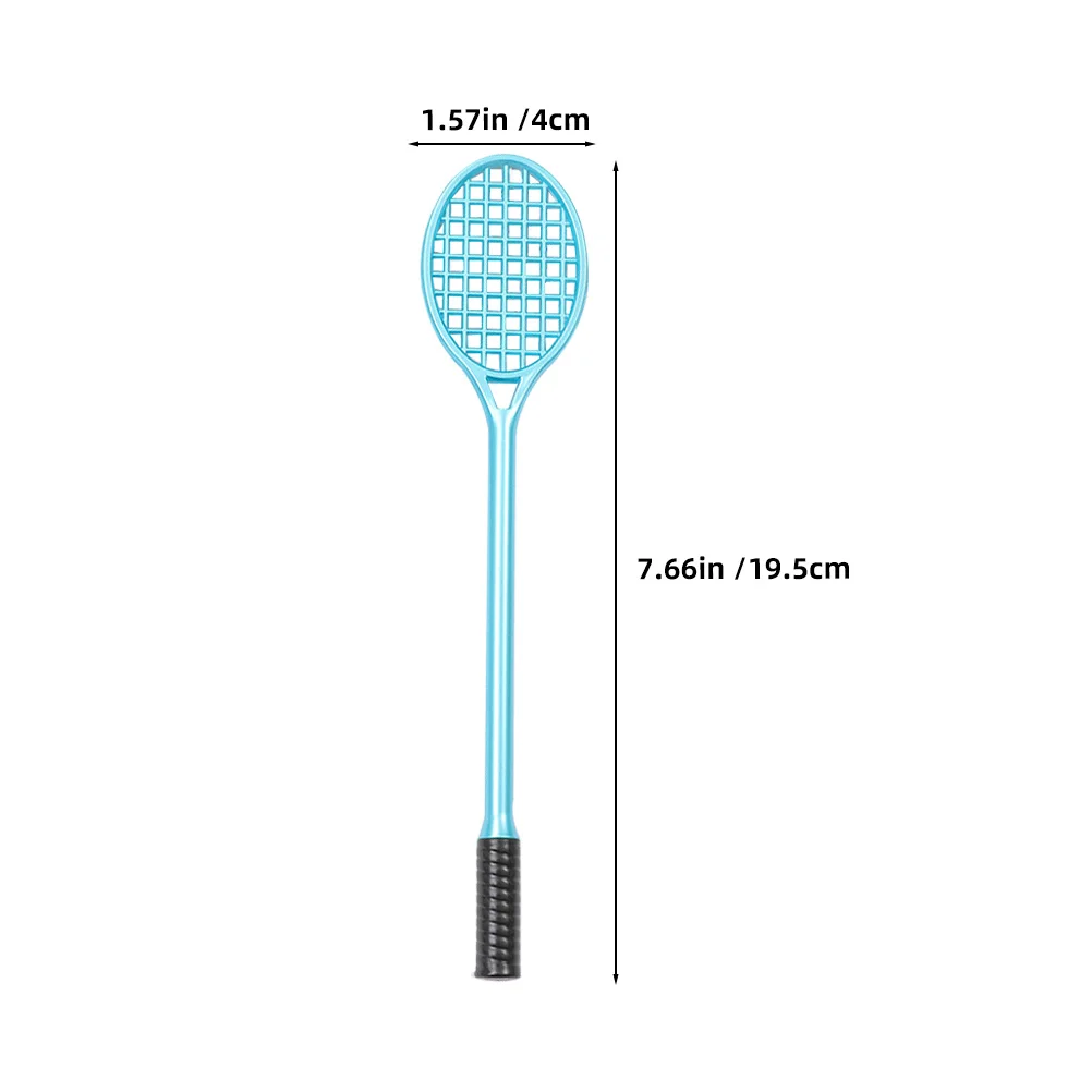 2 قطعة أقلام جل مضرب كروي أسود أزرق طرف رفيع قلم كتابة لطلاب المكاتب المدرسية أدوات مكتبية جديدة لحفلات التنس #4