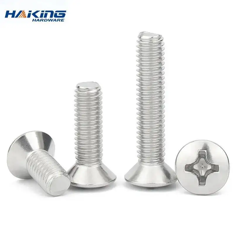 

M2 M2.5 M3 M4 M5 M6 GB820 DIN966 A2-70 304 Stainless Steel Cross Recessed Phillips Raised Countersunk Head Half Oval Screw Bolt