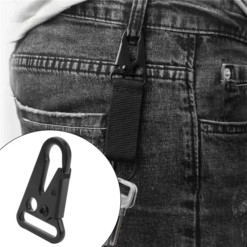 【SUMMER】150 Pcs Enlarged Mouth Clip Sling Clasp Olecranon Hook For Sling Outdoors Bag Backpack,Carabiner Keychain Snap Hooks