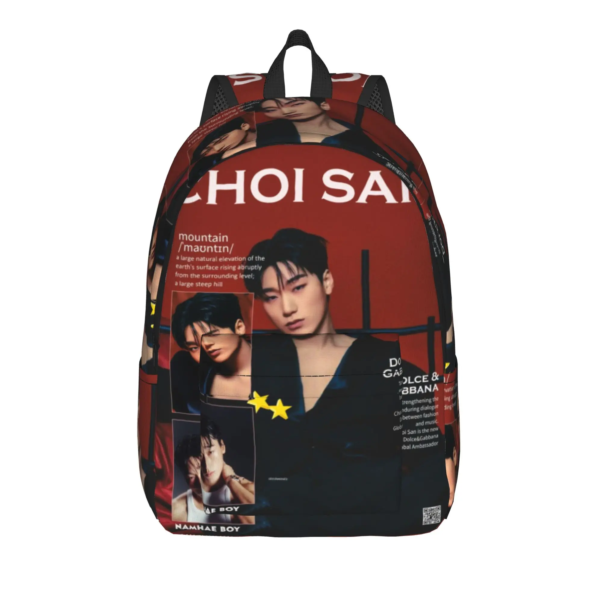 choi san bad ateezs Cool Backpack Lightweight High School Business  Daypack for Men Women Laptop Computer Shoulder Bag