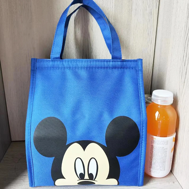 Disney Mickey Mouse Large Capacity Portable Lunch Bags Thermal Insulation Lunch Box Storage Bag Children\'s School Lunch Box Bags