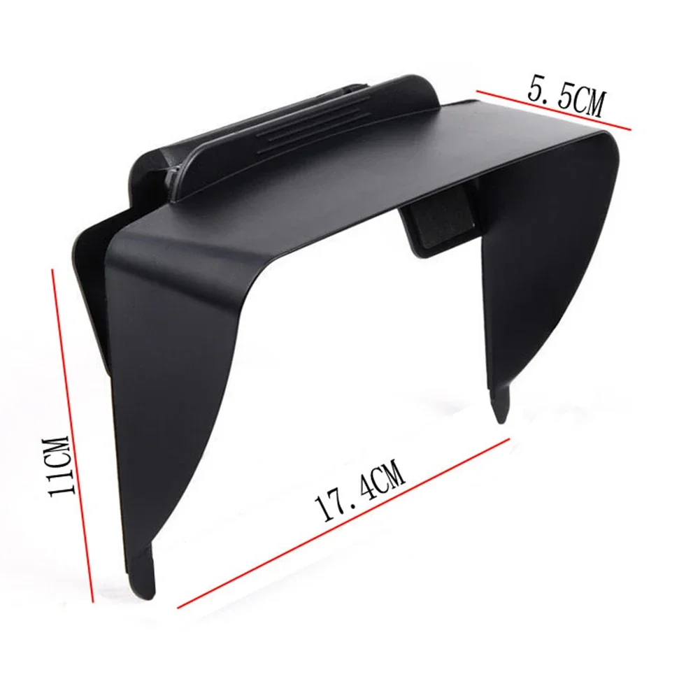 7 Inch Car GPS Sunshade Navigator Light Shield Plastic Black Easy To Install Durable Sun Visor Cover Car Accessories