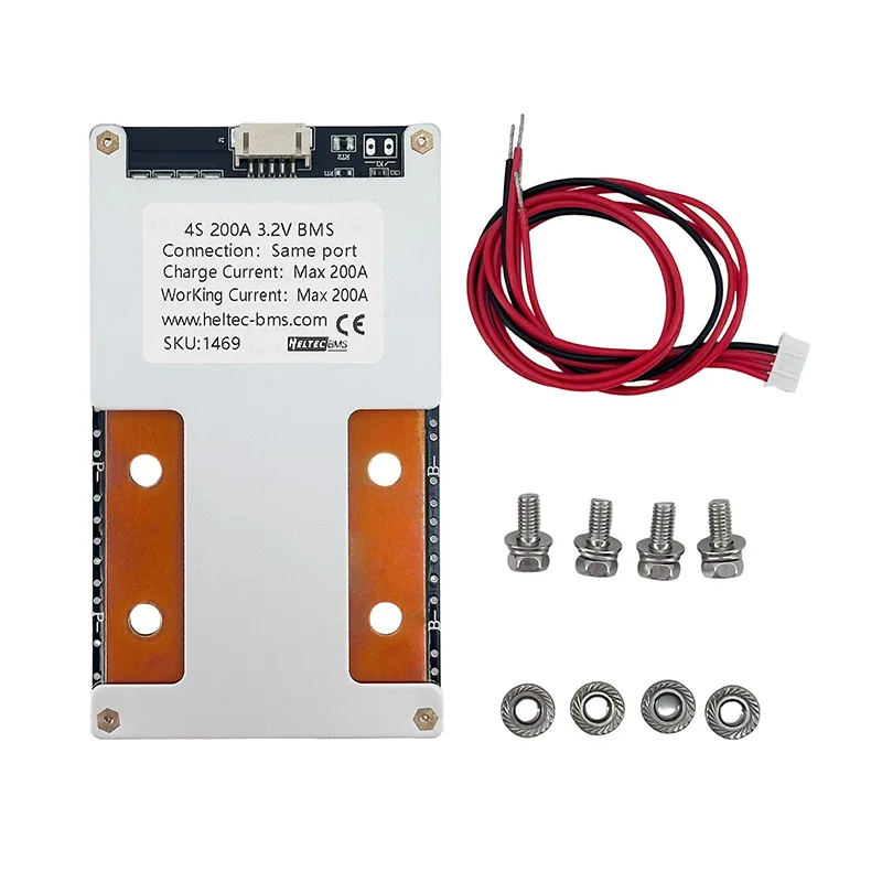 Heltec BMS 4S 200A Lithium Iron Phosphate Battery Protection Board Balance Charging High Current 12V Inverter