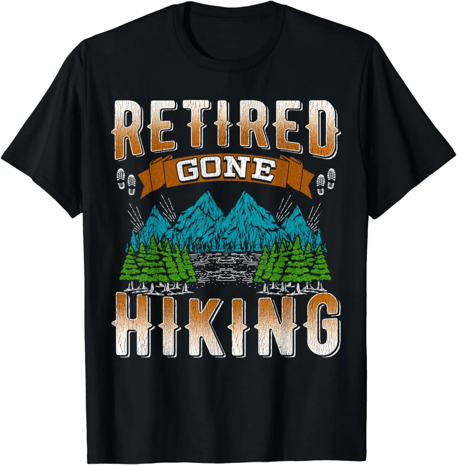 Retirement Hiking Gift Retired Hiker T-Shirt