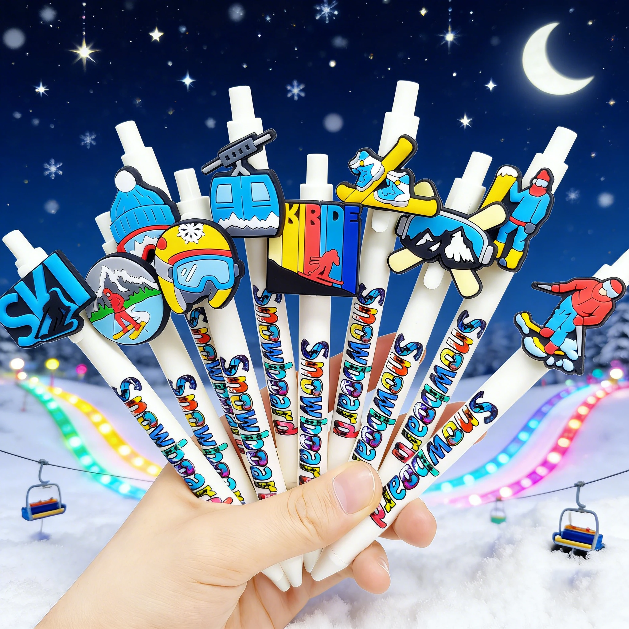 

10 шт./15 шт./20 шт. Синяя балетная стильная дизайнерская шариковая ручка Студенческая офисная шариковая ручка для письма Подарочная ручка на день рождения.