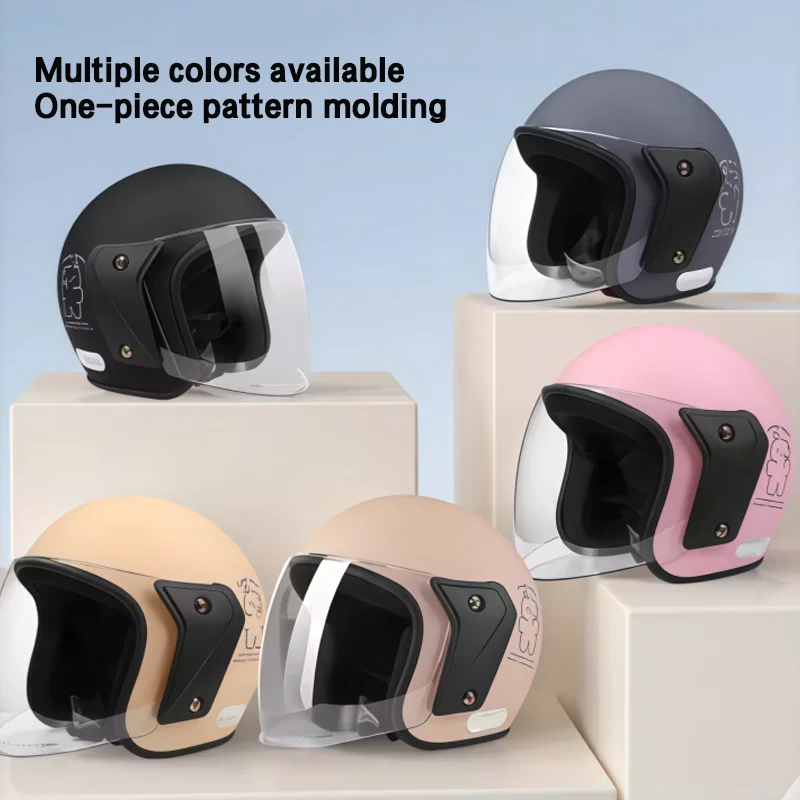 

Универсальный шлем-полусфера 3C для электромотоциклов/электросамокатов – зимний теплый и летний солнцезащитный