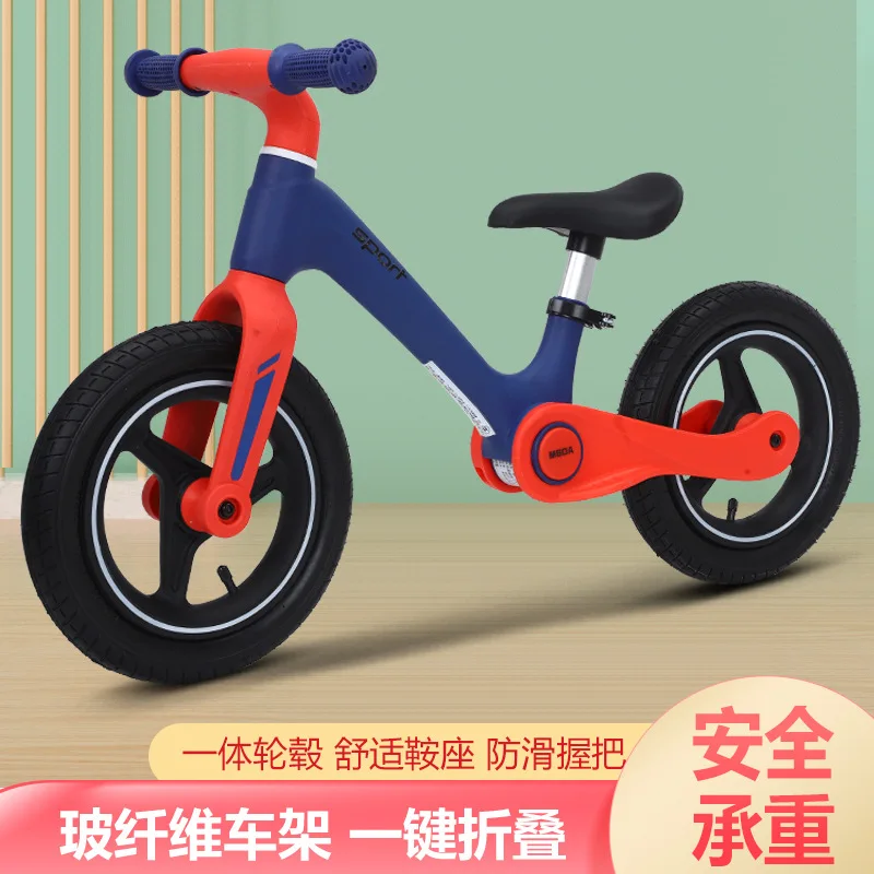 Children's balance bike without pedals, boys and girls scooter, ages 1-3 to 6, bicycle scooter