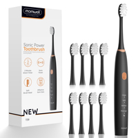 Electric Toothbrush for Adults with 8 Brush Heads , 4 Modes Deep Clean Electric Toothbrush with USB Cable and 2 Min Smart Timer