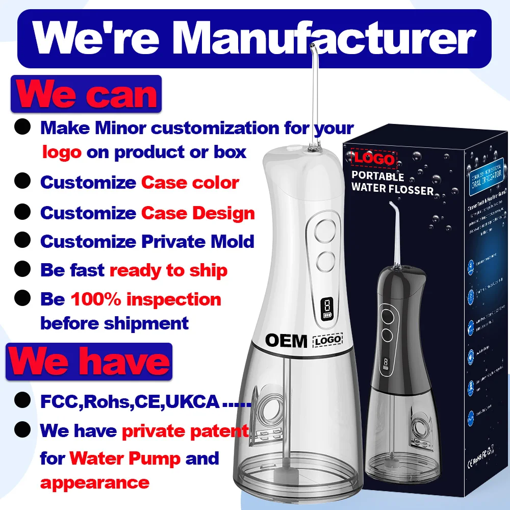 STLF Multi Jet 400ml Cordless Portable  Professional Oral Irrigator Teeth Cleaning Waterflosser Electric Floss Water Floss