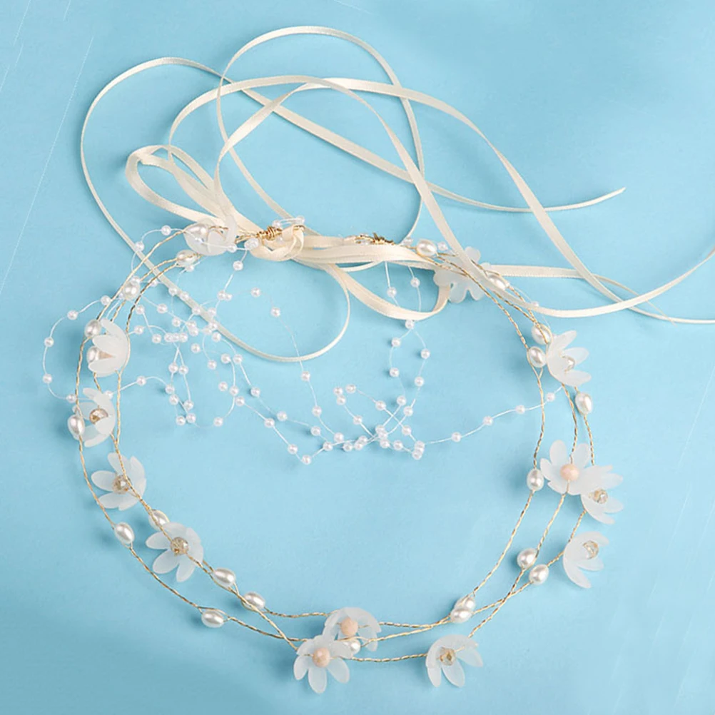 

Headband Flower Hair Accessories Party Bands Hoop The Flowers Bridal Headdress for Bride