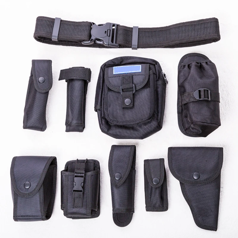 Outside Duty Belt Nine-piece Black Field Tactical Equipment Security Multi-functional Waist Pack