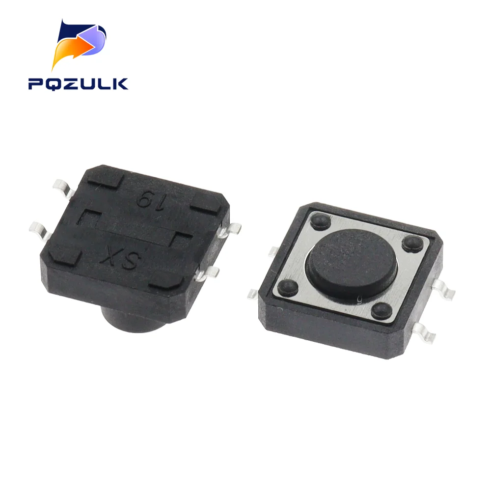 10PCS PCB Tactile Tact Mini Push Button Switch SMD 4pin Micro switch 12*12*4.3/5/6/7/8/9 MM 12x12*4.3MM/5MM/6MM/7MM/8MM/9MM