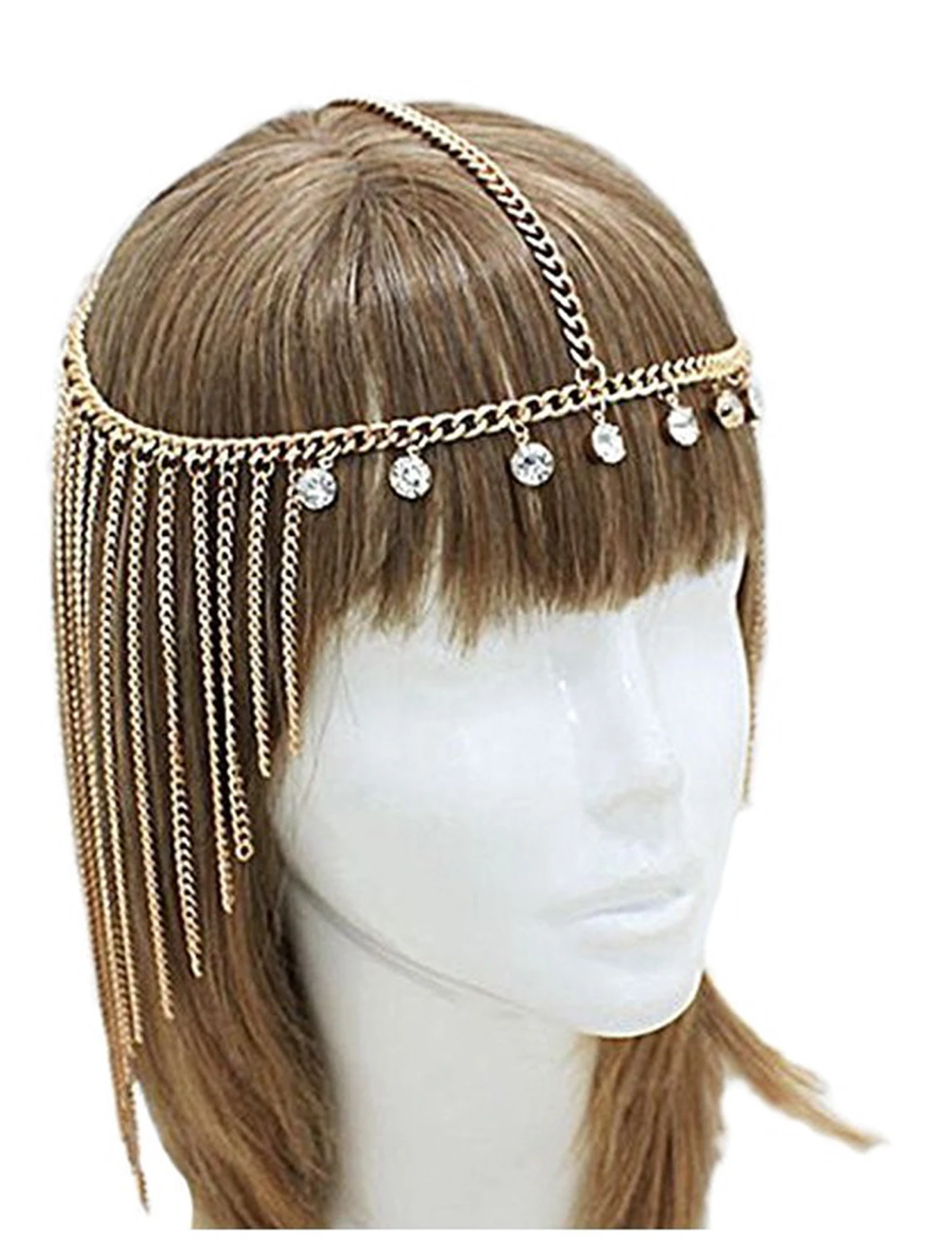 Women  Headwear Accessories Long Fringe Head Chain Accessories