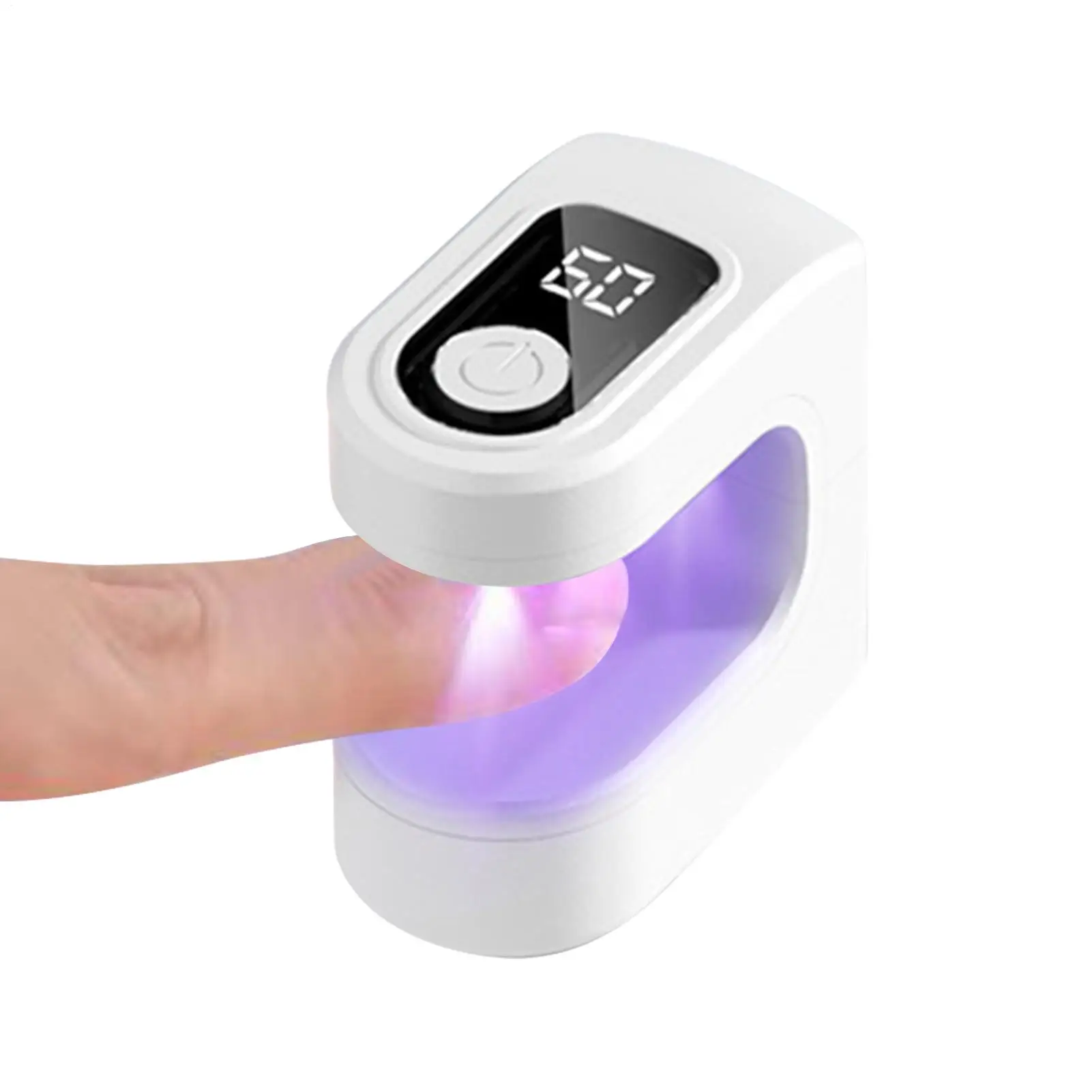 

Led Nail Lamp Portable Fast Curing Rechargeable 2 Timing Modes Small Phototherapy Lamp For Manicure Pedicure Salon Home Women