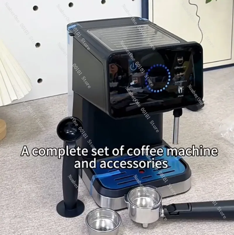Home semi-automatic Italian concentrated hot and cold dual extraction intelligent control color screen integrated coffee machine