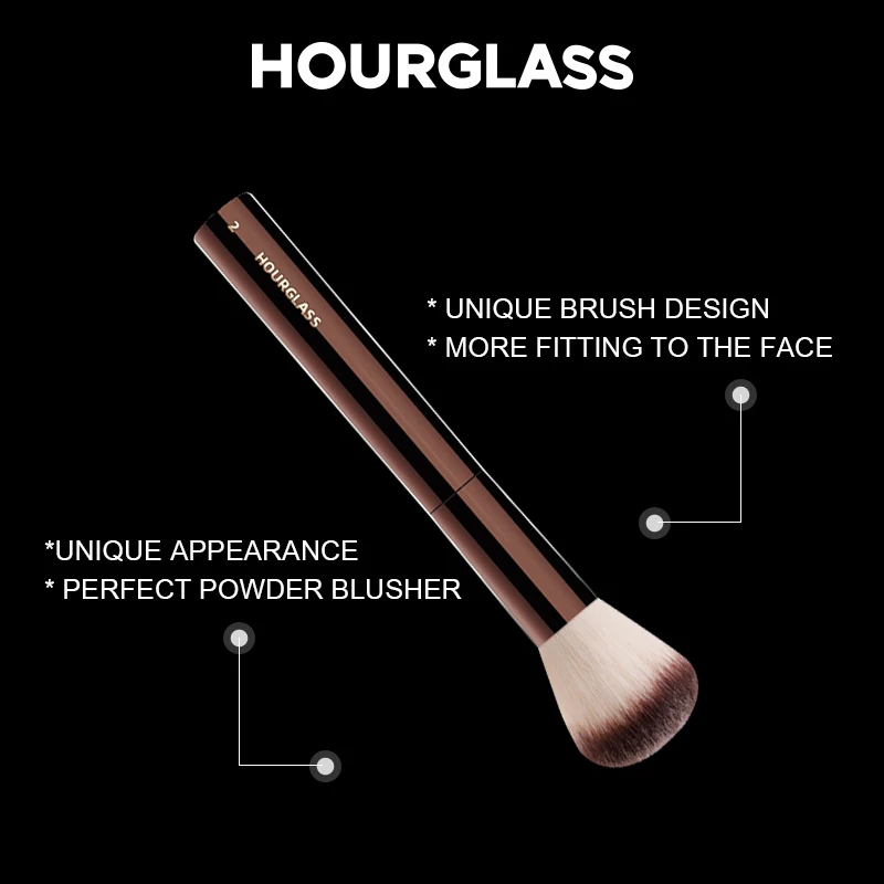 Hourglass - No.2 Makeup Brush Foundation/ Blush Brush Soft and Skin-friendly Fiber Hair Fashion Brush