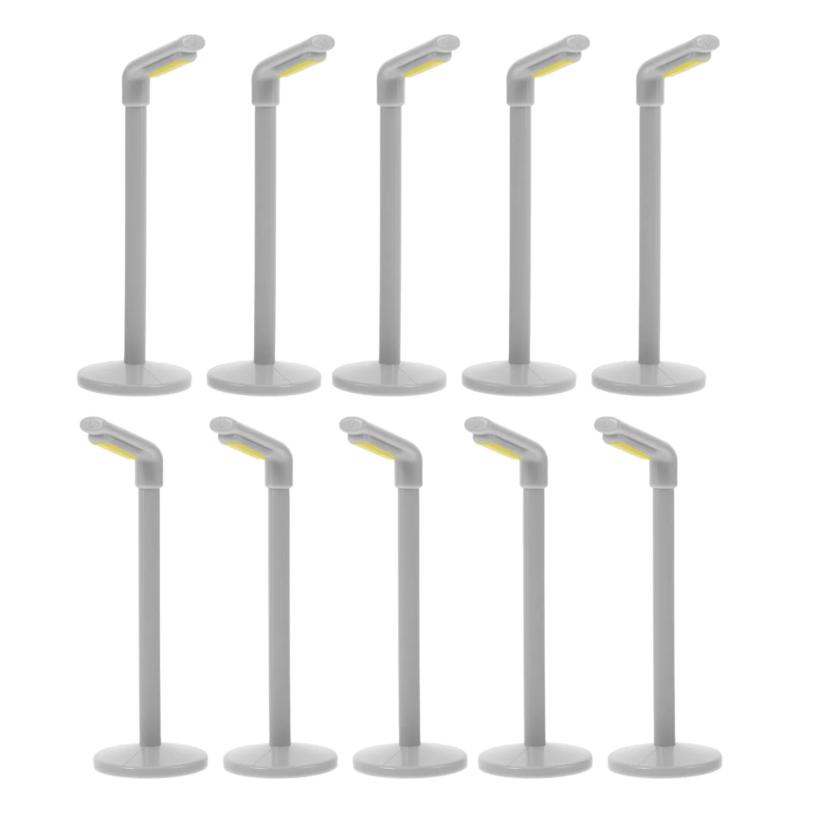 

10Pcs Micro Landscape Street Lamp Miniature Village Lighting Accessories for Railway Setup Fairy Garden Accessories