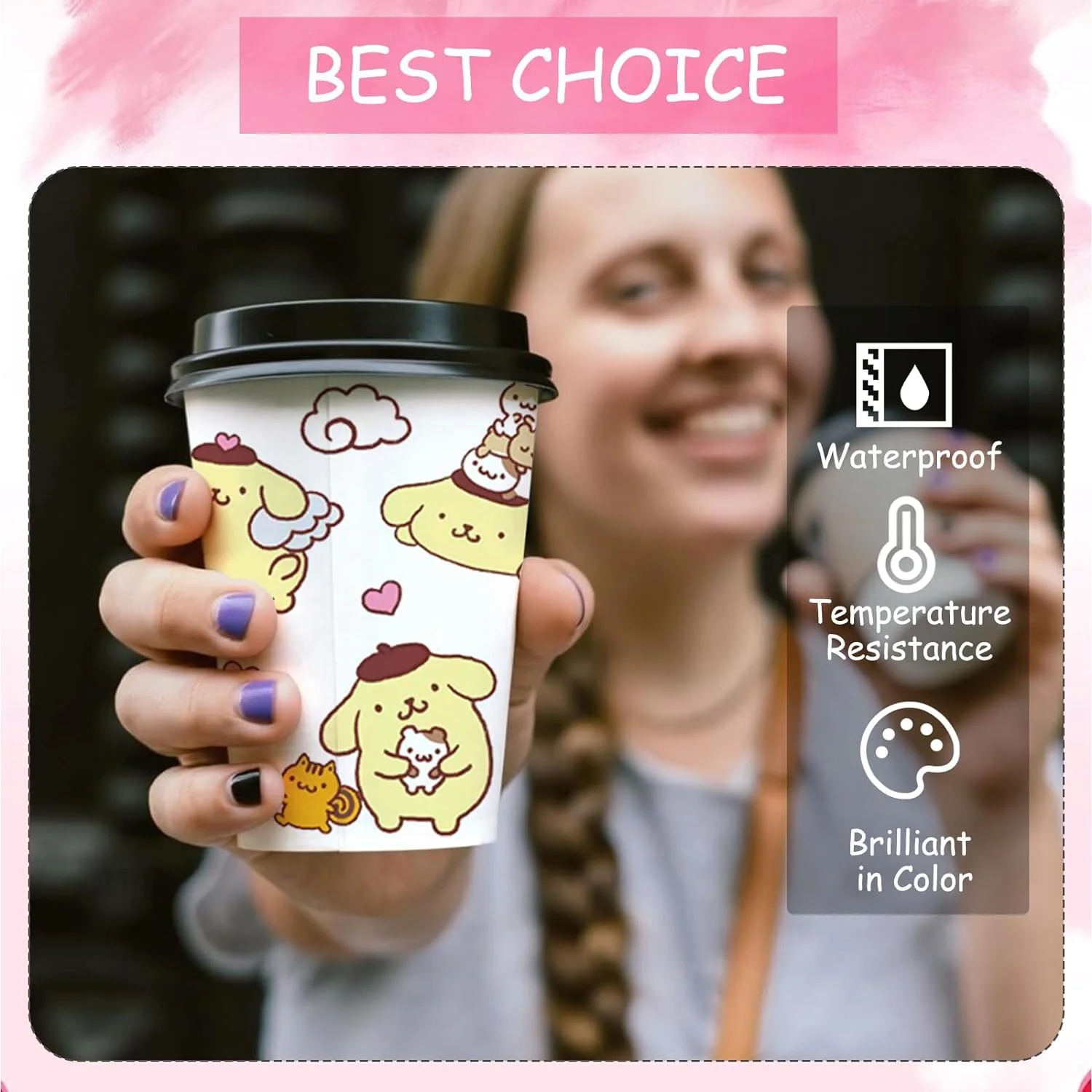 Miniso 25 neue Disney Princess Frohe Weihnachten 16 Unzen UV DTF 3D Aufkleber Aufkleber Wraps für Glasdose Tasse Handwerk DIY Geschenk kreativ