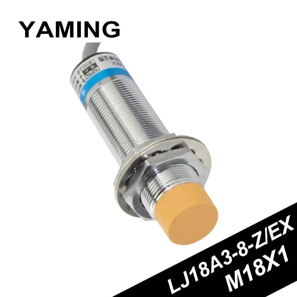 

Нормально открытый 36 В металлический индукционный датчик приближения M18 прямая вторая линия индуктивности тип LJ18A3-8-Z/EX 8 мм