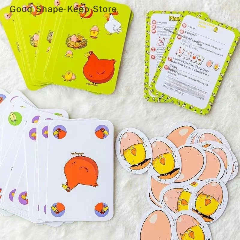 Set de regalo intelectual para el Día de los niños, juego de mesa Chicken Chiu Chiu, crecen sin niños, juegos de cartas de fiesta informales para diversión