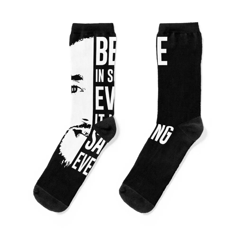 

Believe In Something Football Colin Kaepernick Men Women Socks anti slip football Run Mens Socks Women's