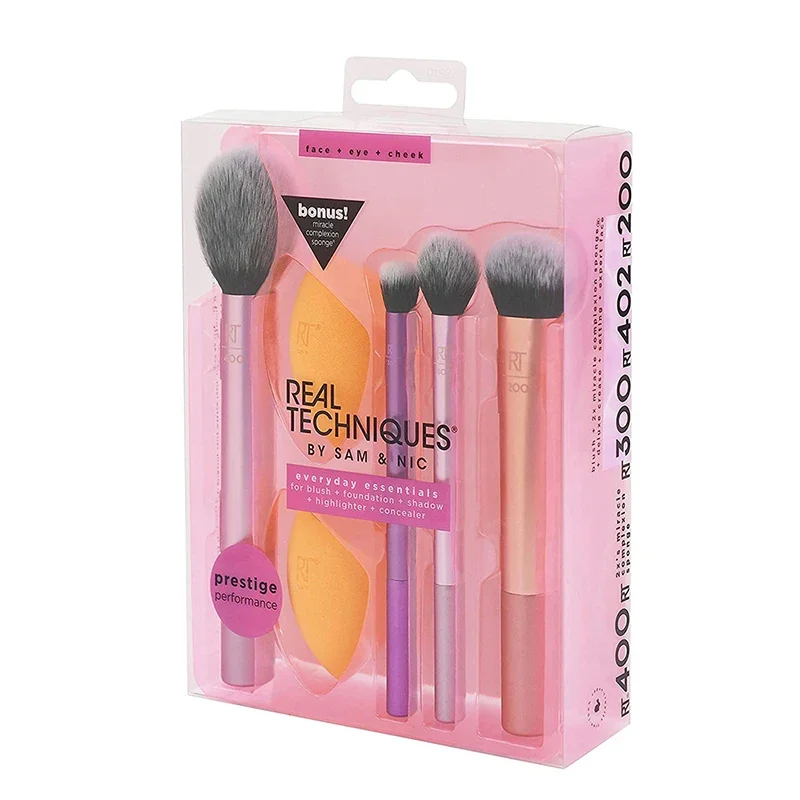 Real Techniques Professioanl Makeup Brushes Set Soft Fluffy for Cosmetics Foundation Powder Face Eyeshadow Blending Beauty Tools