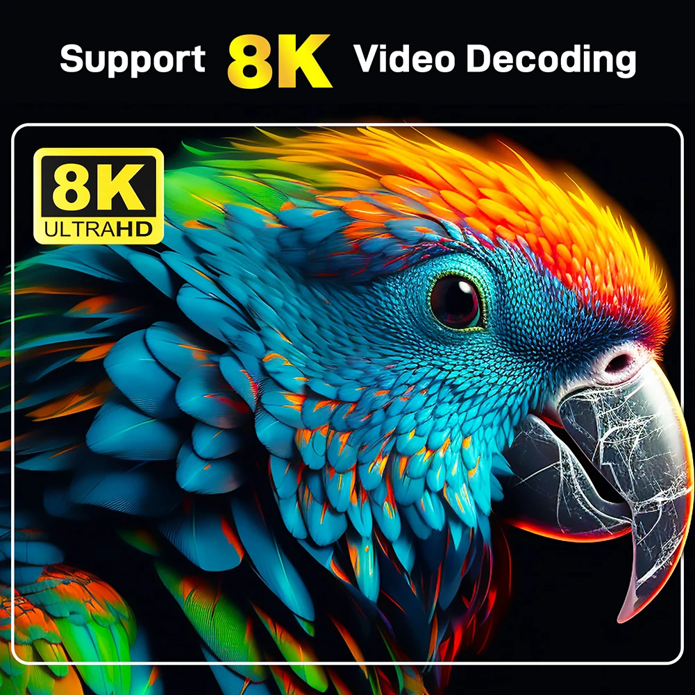 Android 14 Smart TV Box 8K HD Медиаплеер Телеприставка Android Box с пультом дистанционного управления