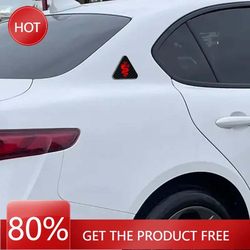 

Hub Caps Carbon Fibre Car Fender Badge Sticker Body Decoration Decal For Alfa Romeo Giulietta GT 159 147 156 Mito Brera Giulia F