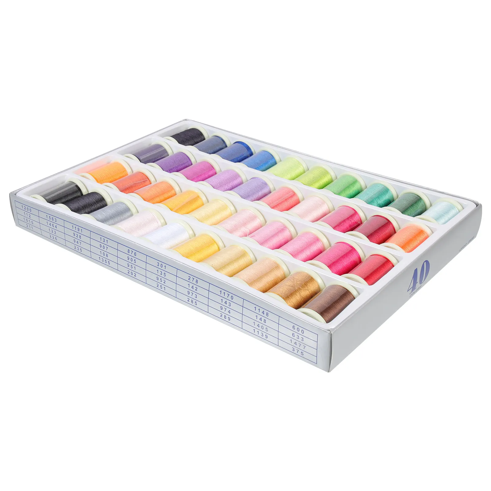 

40 Rolls Embroidery Thread Multi-Function DIY Cross-Stitch Embroidery Kit Sewing Supply Colorful Sewing Thread