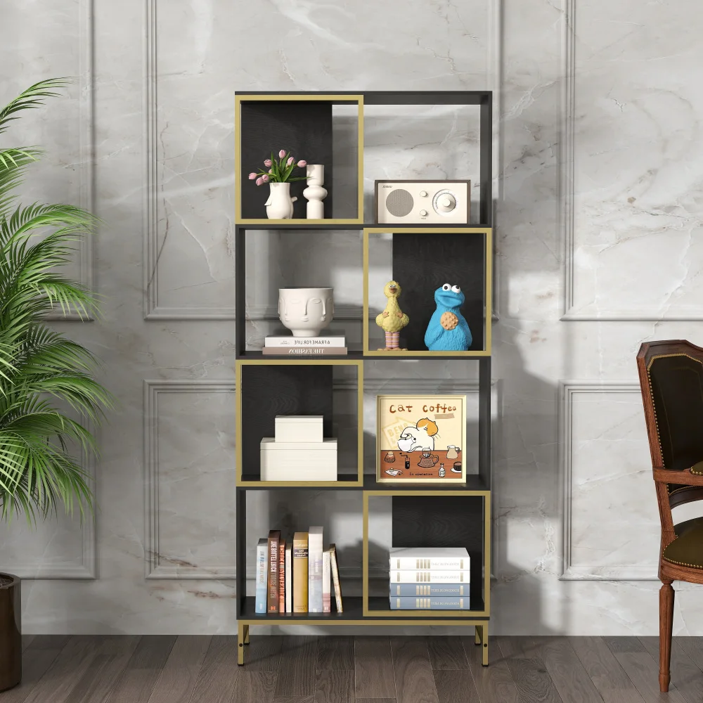 

4-Tier Storage Shelves, Bookcase Display Storage Shelf Corner Shelf for Small Space, Living Room