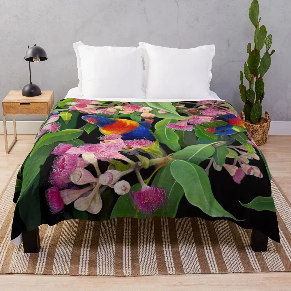 Lorikeet Gems Throw Blanket Polar anime Sofas Plaid on the sofa Blankets