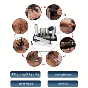 صانع خاتم القفز من الفولاذ المقاوم للصدأ للمجوهرات ، آلة سحب الأسلاك 20 مغزل ، احترافي ، من 2.5 مم إلى 12 مم أفضل 8 آلات صنع الخاتم مبيعا - No6