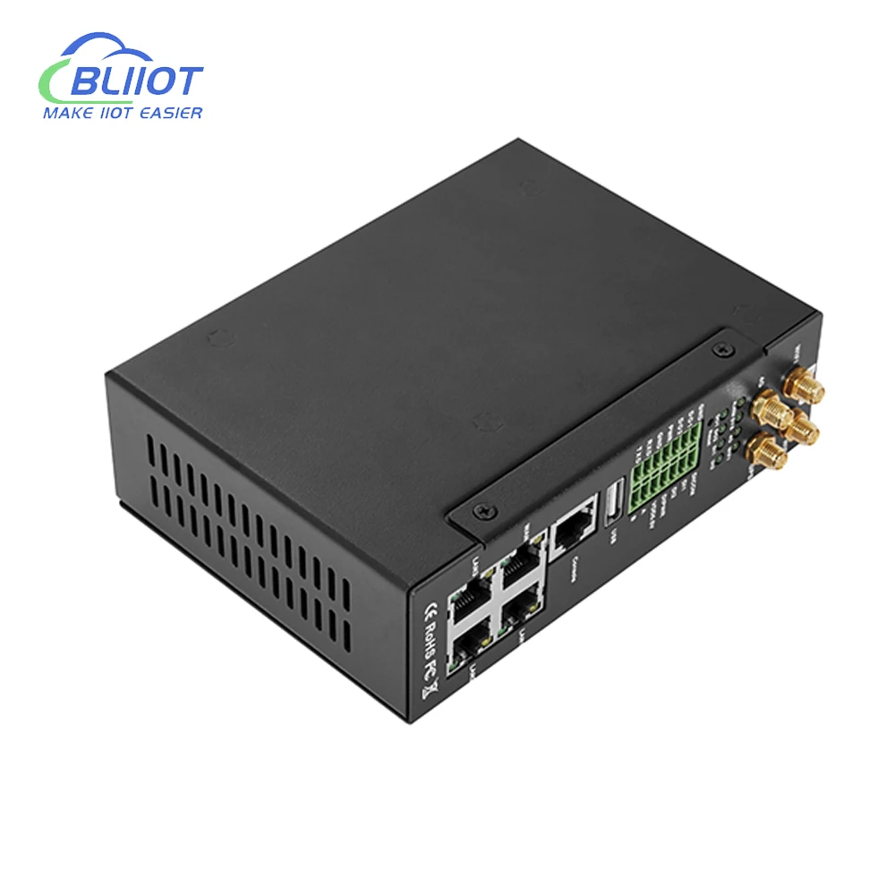 Imagem -04 - Bliiot-roteador Industrial Iot Gateway Wifi Ethernet Aquisição de Dados Rs485 Módulo i o Upload Cloud Platform Canais Board Modbus