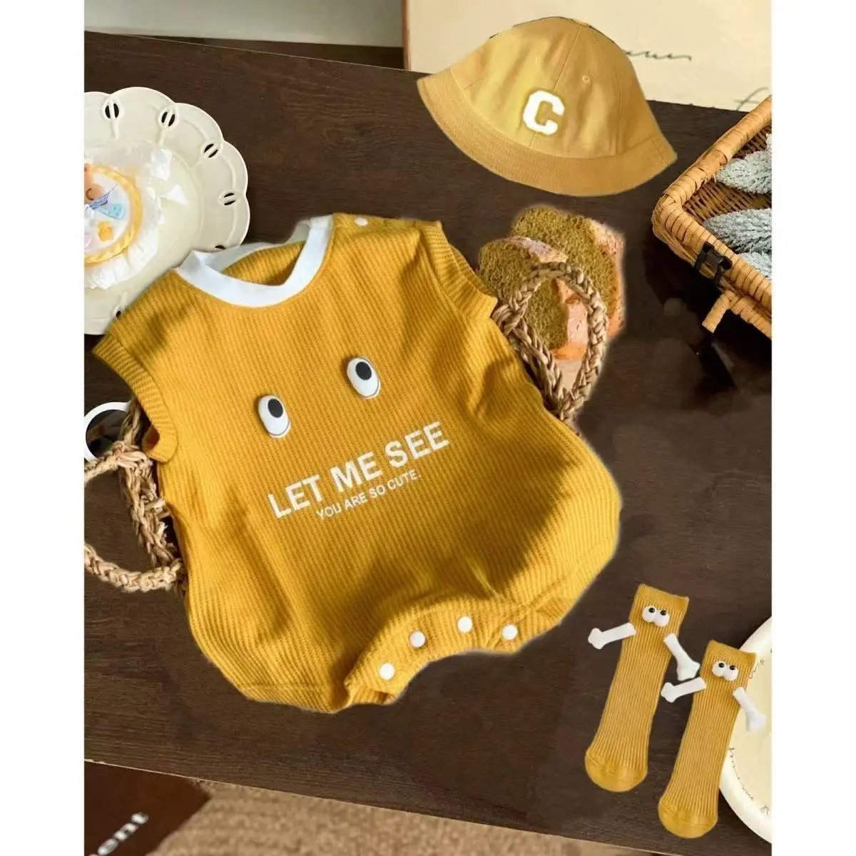 Summer Infant Short Sleeve Romper Handsome Foreign Style Newborn Baby Crawling Onesie Jumpsuit