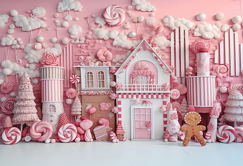 Mehofond พื้นหลังสำหรับถ่ายภาพฤดูหนาวบ้านขนมปังขิงต้นคริสต์มาสวันเกิดสำหรับเด็กฉากหลังถ่ายภาพบุคคลสตูดิโอถ่ายภาพ